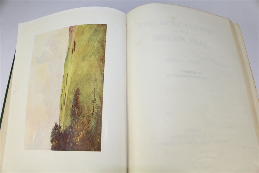  'The Golf Courses of British Isles' Book by Bernard Darwin - 1910 - First Edition