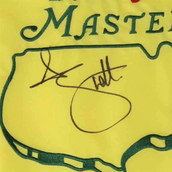 Adam Scott Signed Masters 2014 Embroidered Flag JSA COA