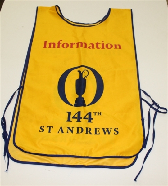 2015 Open Championship at St. Andrews Worker Caddy Bib