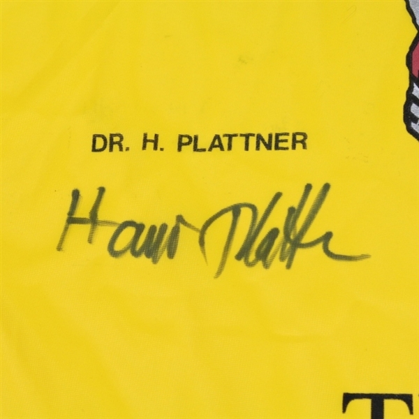 The Links Golf Flag Signed by Gary Player and Dr. Hasso Plattner-Scarce Purported Only 25 Made!