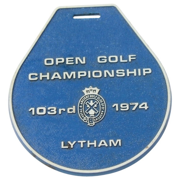 1974 Open Championship Bag Tag - Royal Lytham