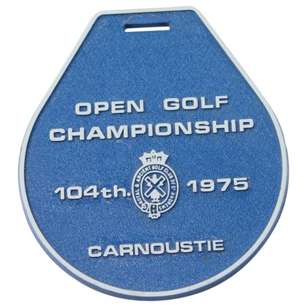1975 Open Championship Bag Tag - Carnoustie