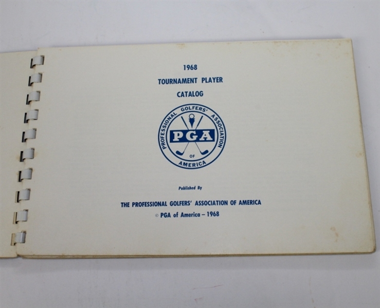 1968 PGA Player Catalog-Press Guide From Tour's PR Department-Palmer, Nicklaus Etc.