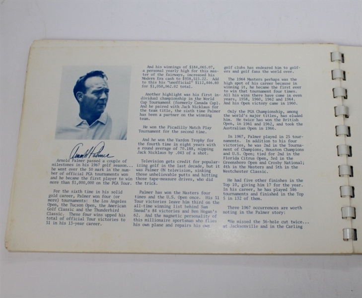 1968 PGA Player Catalog-Press Guide From Tour's PR Department-Palmer, Nicklaus Etc.