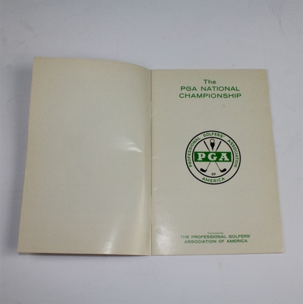 1964 PGA Championship at Columbus CC Press Guide Signed by Bobby Nichols-Seldom Seen!
