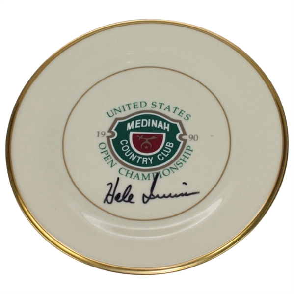 1990 US Open at Medinah LTD ED 88/750 Plate Signed by Hale Irwin JSA COA