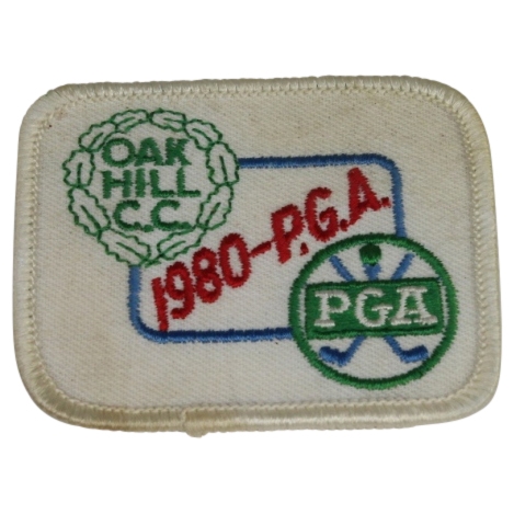 1980 PGA Championship at Oak Hill CC Patch - Jack Nicklaus Winner
