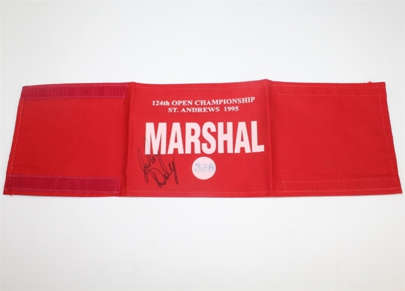 1995 OPEN Championship Marshall Arm Band #328 Signed by John Daly JSA COA