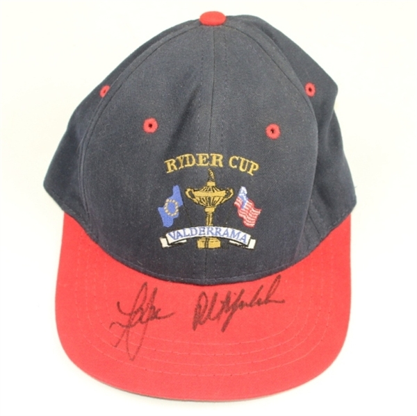 1997 Ryder Cup at Valderrama Hat Signed by Lee Janzen and Phil Mickelson JSA COA