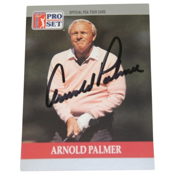 Arnold Palmer Signed 1991 Pro-Set Golf Card JSA COA
