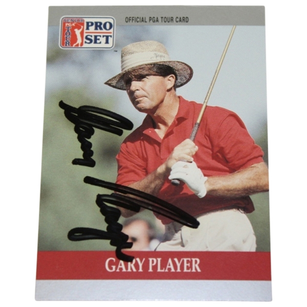 Gary Player Signed 1991 Pro-Set Golf Card JSA COA