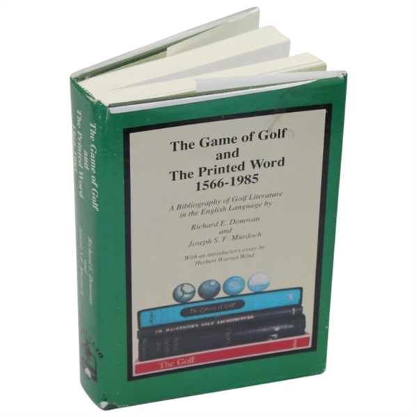 'The Game of Golf and the Printed Word - 1566-1985' Golf Book