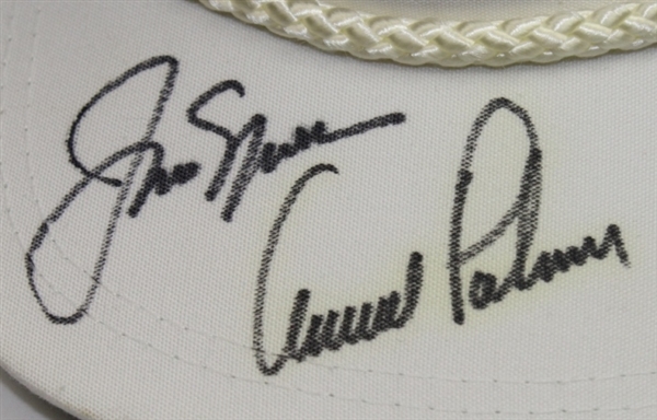 Jack Nicklaus and Arnold Palmer Signed Shell World of Golf Hat JSA COA