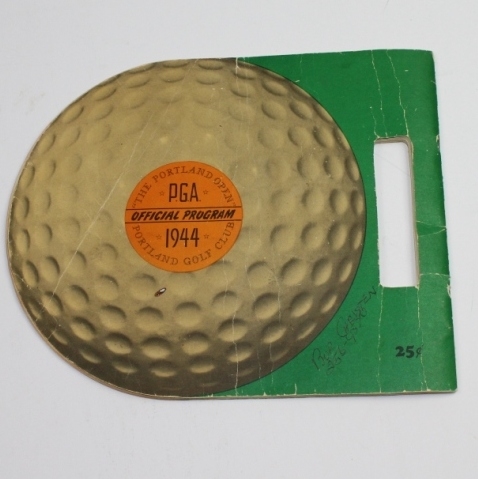 1944 PGA Official Program - Portland Golf Club