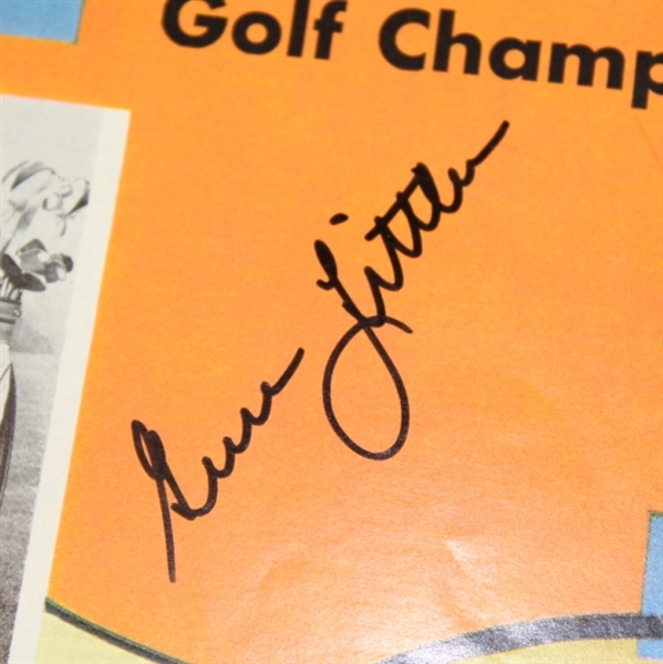 1959 Tucson Open Championship Program Signed by Gene Littler JSA COA