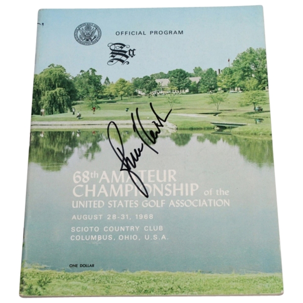 1968 US Amateur Championship at Scioto Program Signed by Champion Bruce Fleisher 