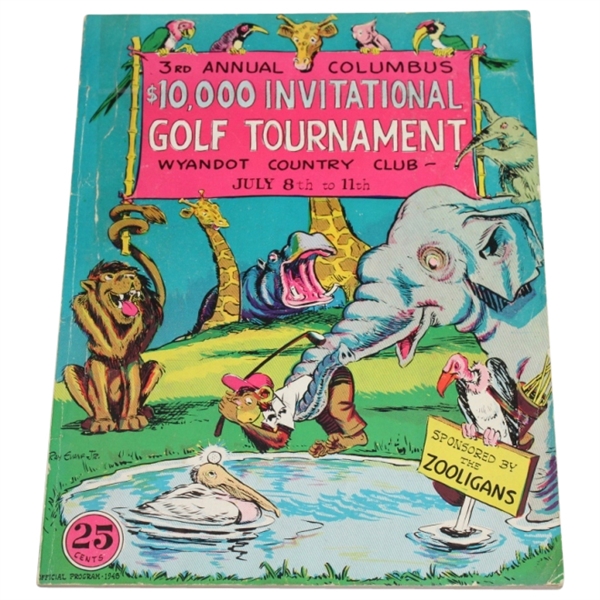 1948 Columbus $10k Invitational Tournament Program - Lloyd Mangrum Winner