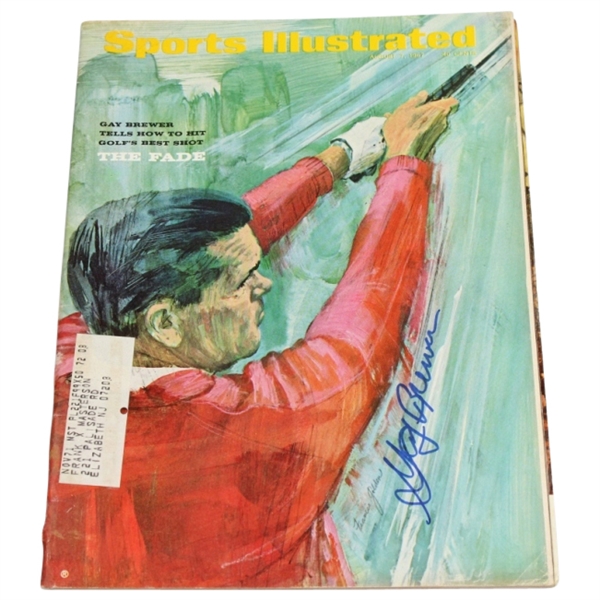 Gay Brewer Signed Sports Illustrated August 7, 1967 Issue JSA COA