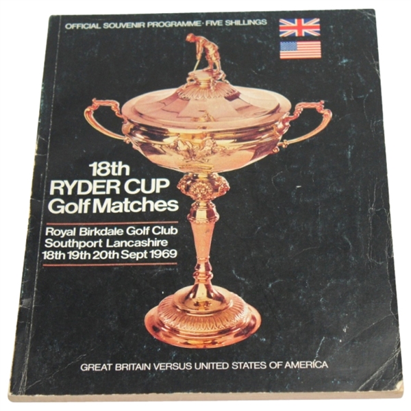 1969 Ryder Cup at Royal Birkdale Golf Club Program- Jack Nicklaus  The Concession
