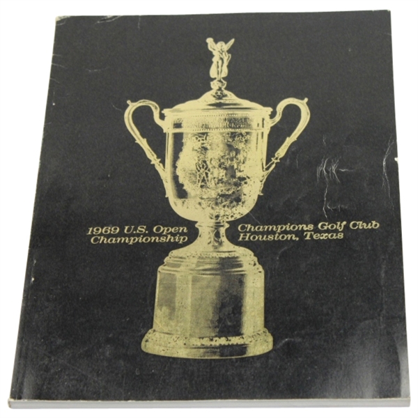 1969 US Open at Champions GC Houston Texas Program - Orville Moody Winner