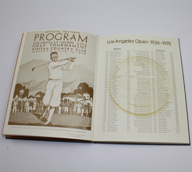 1976 LA Open Tournament 50th Anniversary Hardbound Program - Julius Boros Signed JSA COA