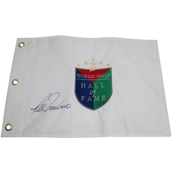 Lee Trevino Signed Hall of Fame Embroidered Flag JSA COA