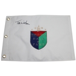 Tom Watson Signed Hall of Fame Embroidered Flag-First One Weve Had Signed By Tom!