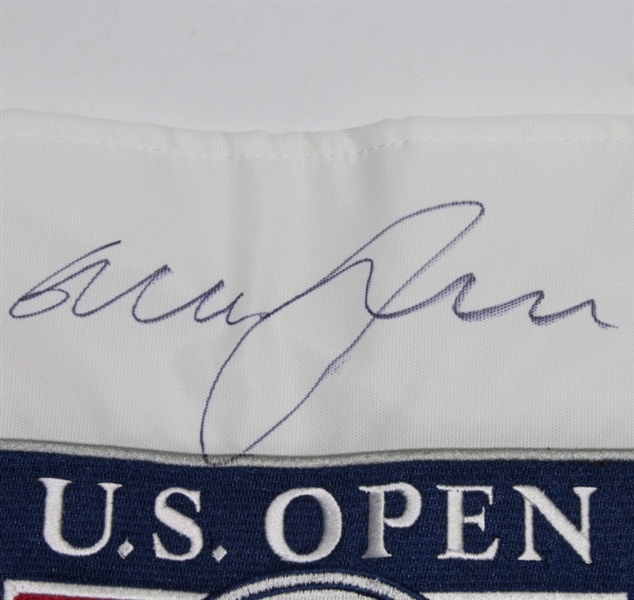 Graeme McDowell Signed 2010 US Open at Pebble Beach Embroidered Flag JSA COA