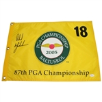Phil Mickelson Signed 2005 PGA Championship at Baltusrol Flag JSA #X96554