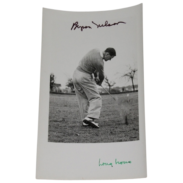 Byron Nelson Signed Original Photo 'Long Hours' from Winning Golf JSA COA