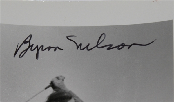 Byron Nelson Signed Original Photo 'The Driver' From Winning Golf JSA COA