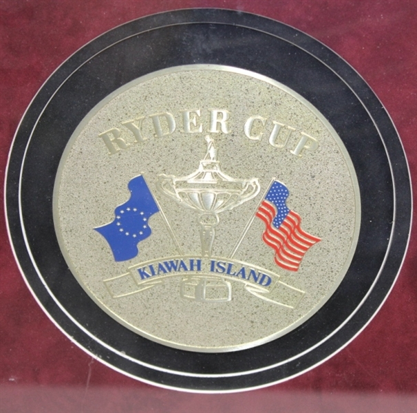 1991 Ryder Cup at Kiawah Island USA Team Member Wayne Levi Display Medal