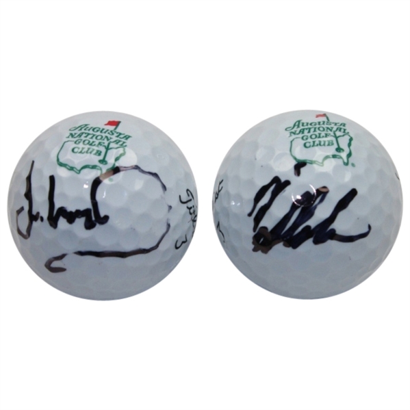Ian Woosnam and Craig Stadler Signed Augusta National Logo Golf Balls JSA COA