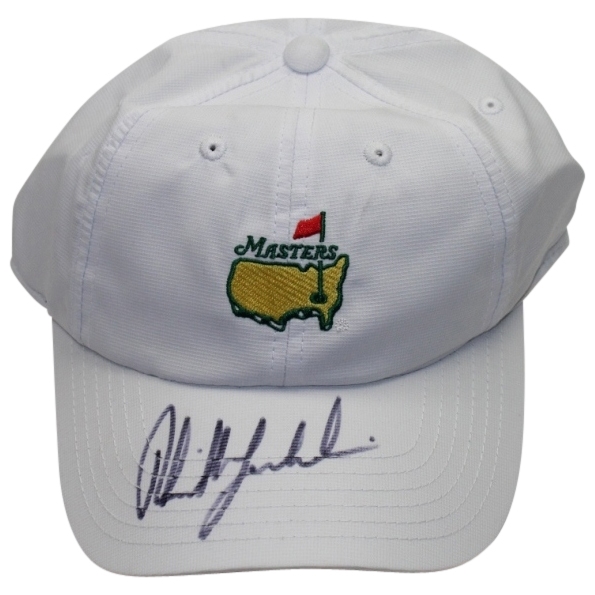 Phil Mickelson Signed Masters Undated White Hat JSA #M79994