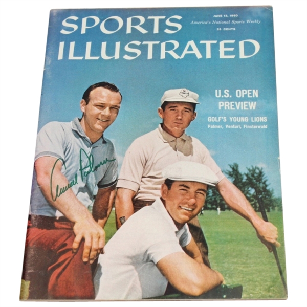 Arnold Palmer Signed Sports Illustrated(NO MAILING LABEL) - 6/13/1960 U.S. OPEN