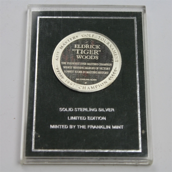 The Suppressed Tiger Woods Eyewitness Commemorative Sterling Silver Medal