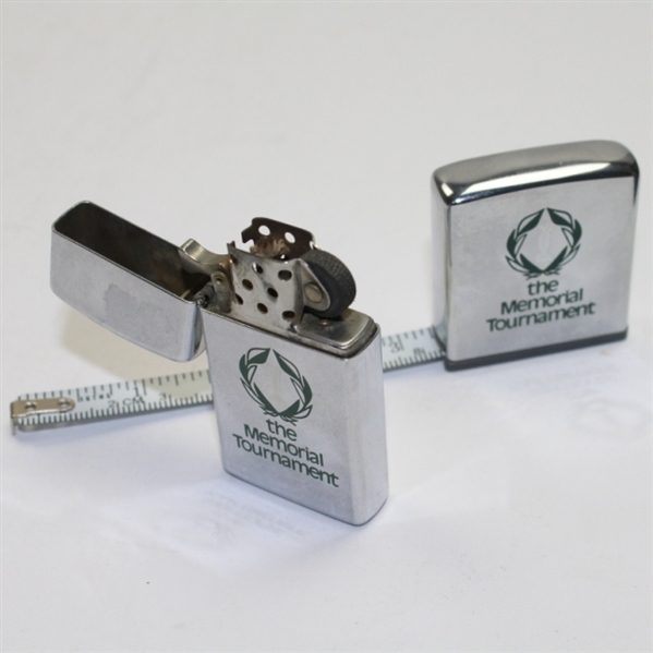 Two Memorial Tournament Commemorative Items - Lighter and Tape Measure W/Orig. Box