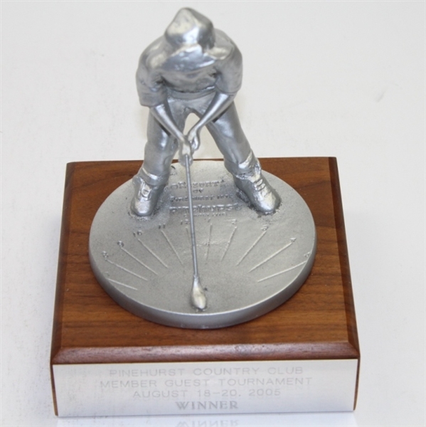 Pinehurst 'Putter Boy' Sundail Statue - 2005 Member Guest Tournament Trophy