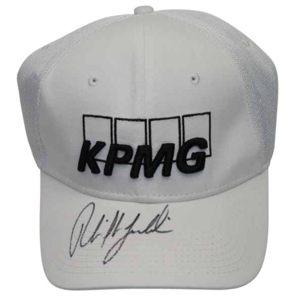 Phil Mickelson Signed KPMG Hat PSA/DNA #Y00882