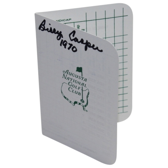 Billy Casper Signed Masters Scorecard with Year Inscription PSA/DNA #Y00874