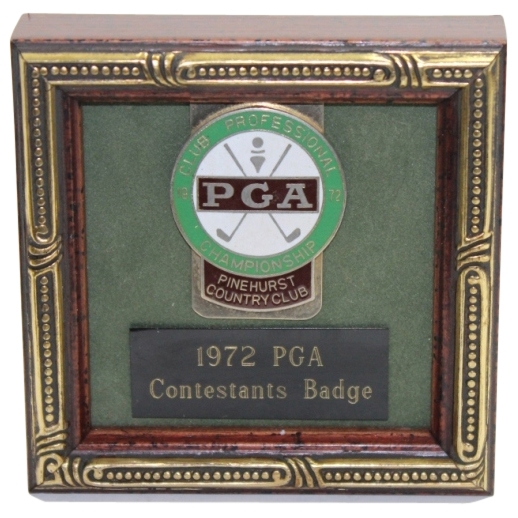 1972 PGA Club Professional Championship at Pinehurst CC Contestants Badge Money Clip