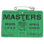 1968 Masters Tournament Badge - #3561 - Bob Goalby Winner