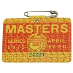 1975 Masters Tournament Badge - #24229 - Jack Nicklaus Winner