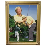 Jack Nicklaus Signed Danny Day Artists Proof 25/25 Giclee on Canvas Painting-Deluxe Frame