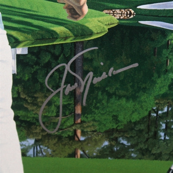 Jack Nicklaus Signed Danny Day Artists' Proof 25/25 Giclee on Canvas Painting-Deluxe Frame
