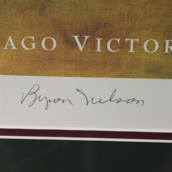 Byron Nelson Signed & # LTD Ed 28/100 Eleven In A RowBart Forbes Print JSA COA