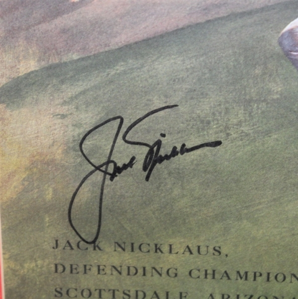 Jack Nicklaus Signed 1991 The Tradition at Desert Mountain Poster JSA COA