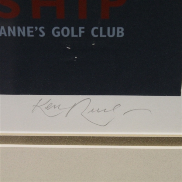  Signed 1/1 Artists' Proof Depicts Bobby Jones Win 1926 Open Championship Kenneth Reed Painting JSA COA