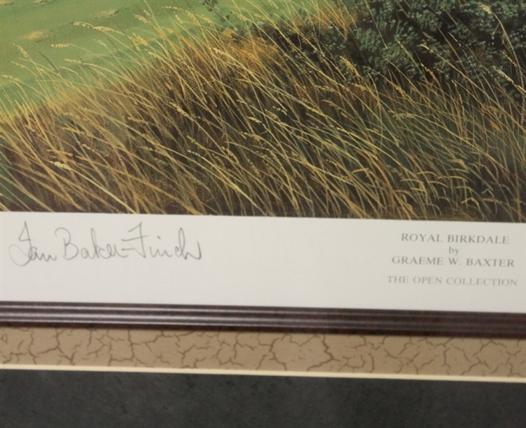 Ian Baker Finch Signed LTD Ed 68/500 The Open Royal Birkdale Artist Graeme Baxter Print COA