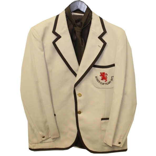 Peter Butler's 1973 Ryder Cup Team Jacket with Tie - Scores First Ryder Cup Hole-In-One